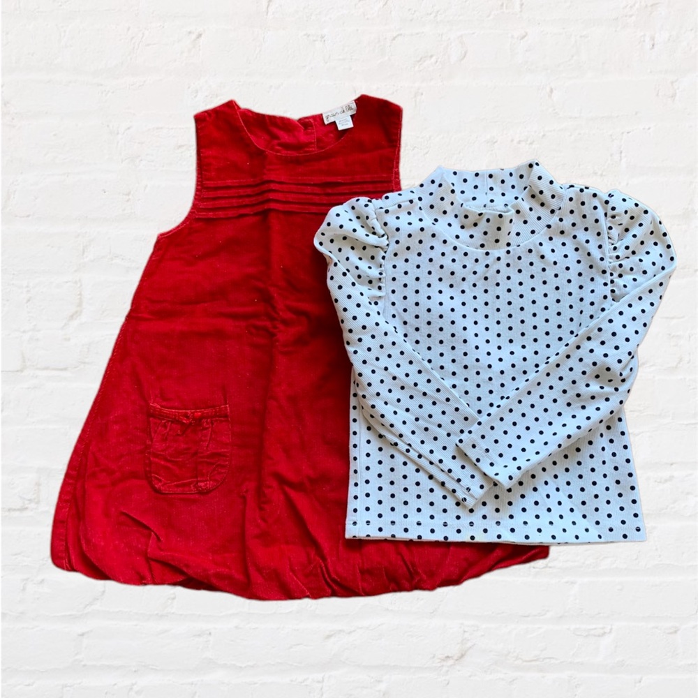 GAP Top & GRAIN DE BLÉ Dress Perfect For Christmas Set